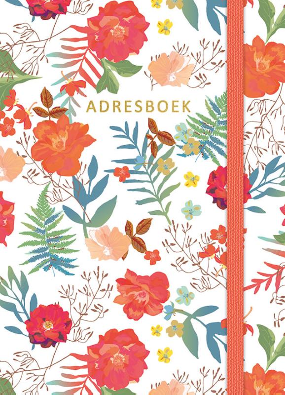 Omslag van Adresboek (klein) - Flowers