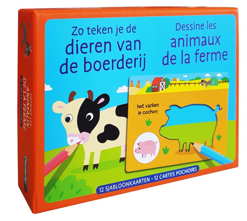 Omslag van Zo teken je de dieren van de boerderij / Dessine les animaux de la ferme