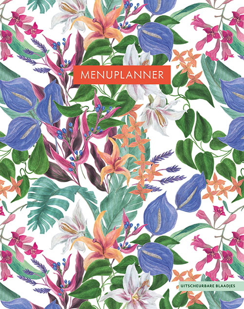 Omslag van Menuplanner - Tropical Flowers