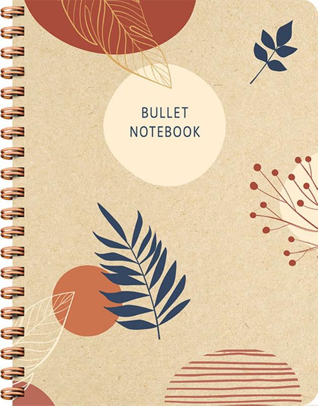 Omslag van Botanical Kraft spiraalboek groot (bullet)