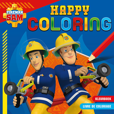 Omslag van Brandweerman Sam Happy Coloring
