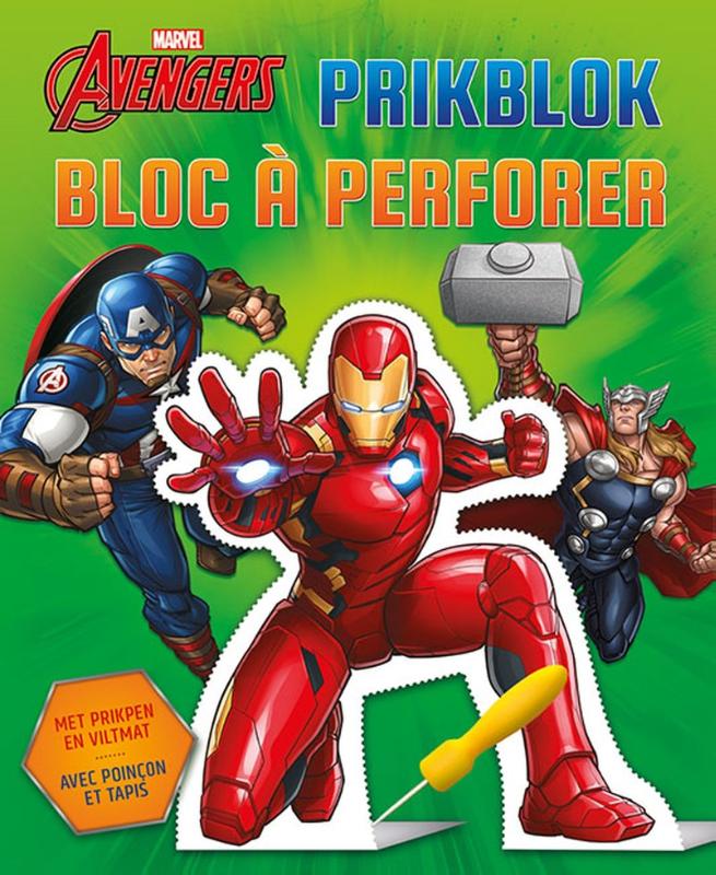 Omslag van Avengers prikblok / Avengers bloc à perforer