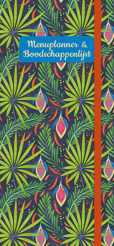 Omslag van Menuplanner & boodschappenlijst - Tropical Black