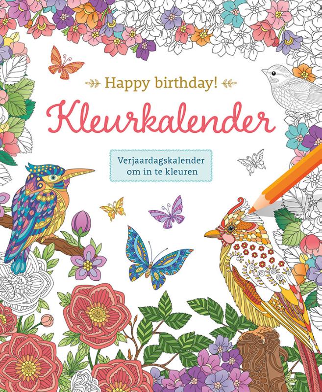 Omslag van Happy birthday! Kleurkalender