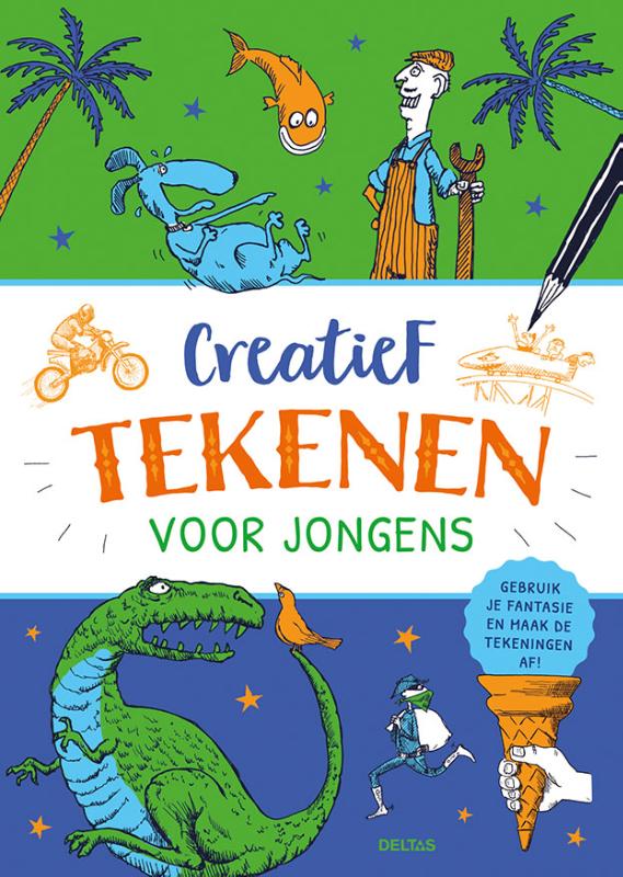 Omslag van Creatief tekenen voor jongens