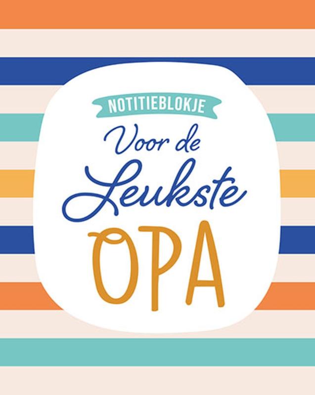 Omslag van Notitieblokje - Voor de leukste opa