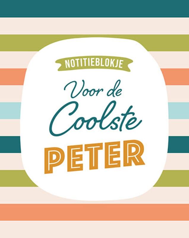 Omslag van Notitieblokje - Voor de coolste peter