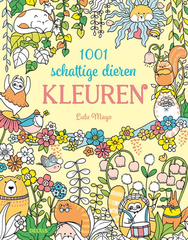 Omslag van 1001 schattige dieren kleuren