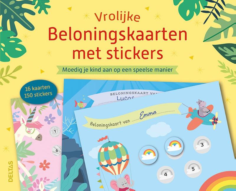Omslag van Vrolijke beloningskaarten met stickers