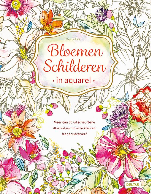 Omslag van Bloemen schilderen in aquarel