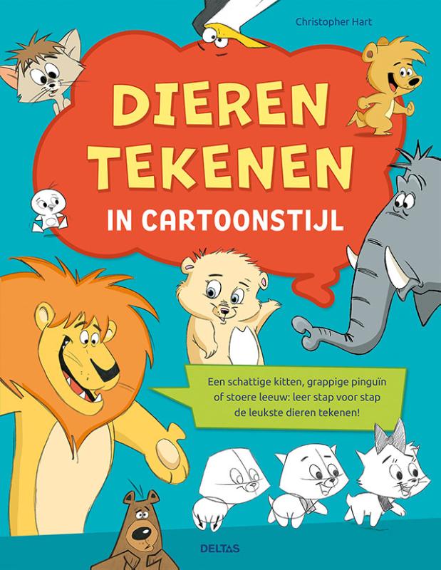 Omslag van Dieren tekenen in cartoonstijl