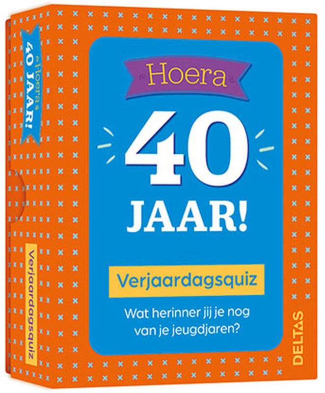 Omslag van Verjaardagsquiz Hoera 40 jaar!
