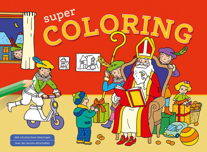 Omslag van Sinterklaas Super Coloring / Saint-Nicolas Super Coloring
