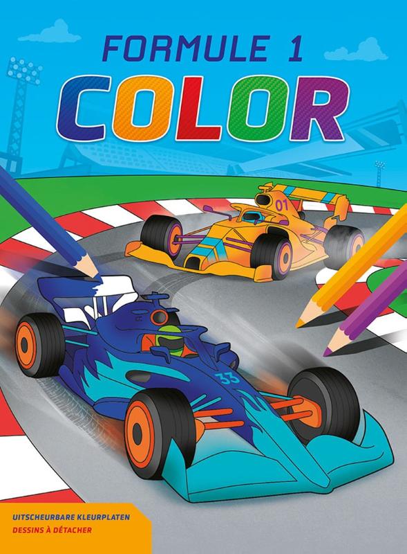 Omslag van Formule 1 Color kleurblok / Formule 1 color - bloc de coloriage