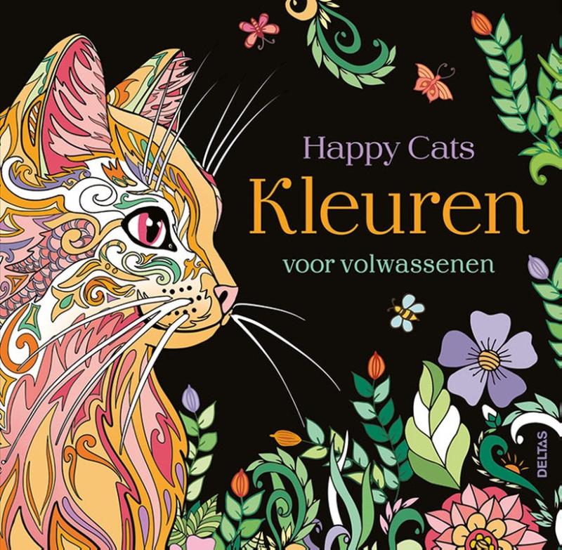 Omslag van Happy Cats - Kleuren voor volwassenen