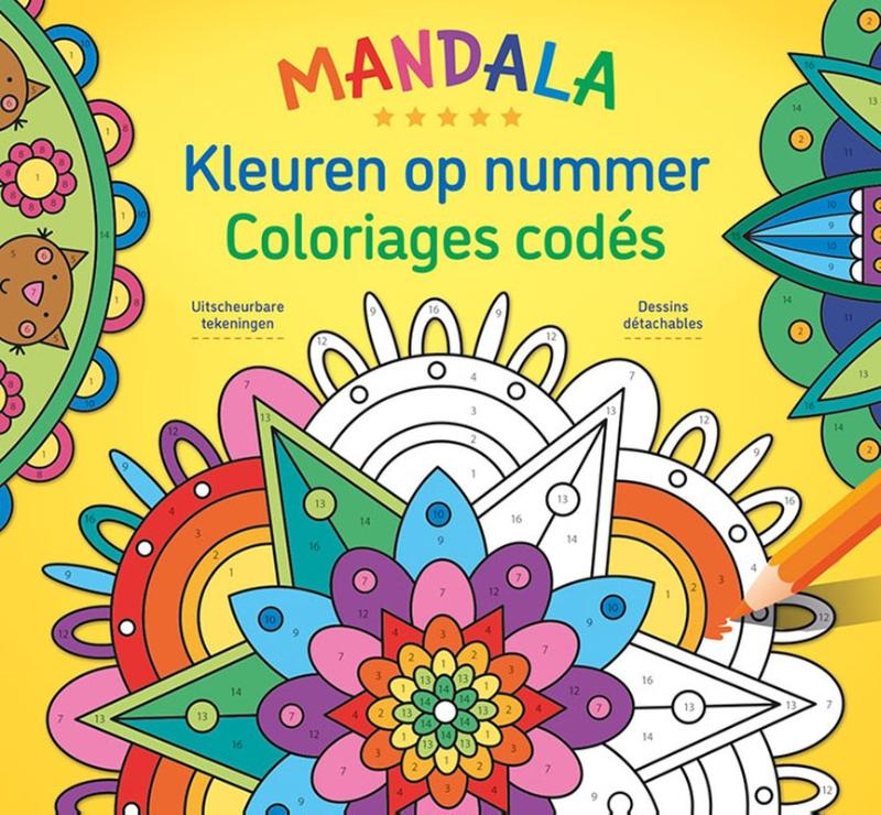 Omslag van Kleuren op nummer - Mandala / Coloriages codés - Mandala