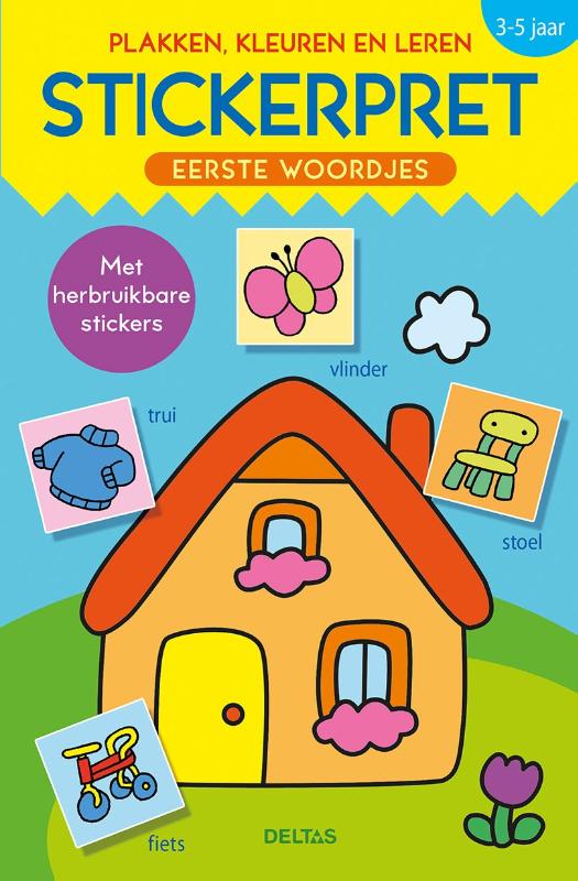Omslag van Stickerpret - Eerste woordjes (3-5 j.)