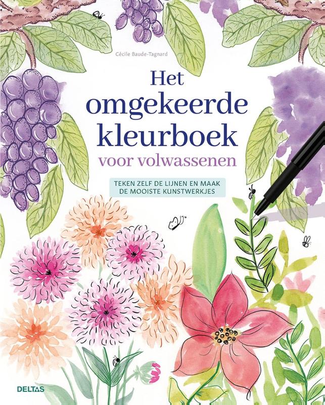 Omslag van Het omgekeerde kleurboek voor volwassenen
