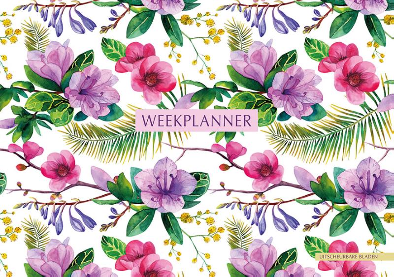 Omslag van Weekplanner - Floral White