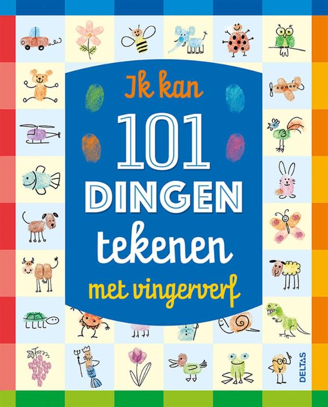 Omslag van Ik kan 101 dingen tekenen met vingerverf