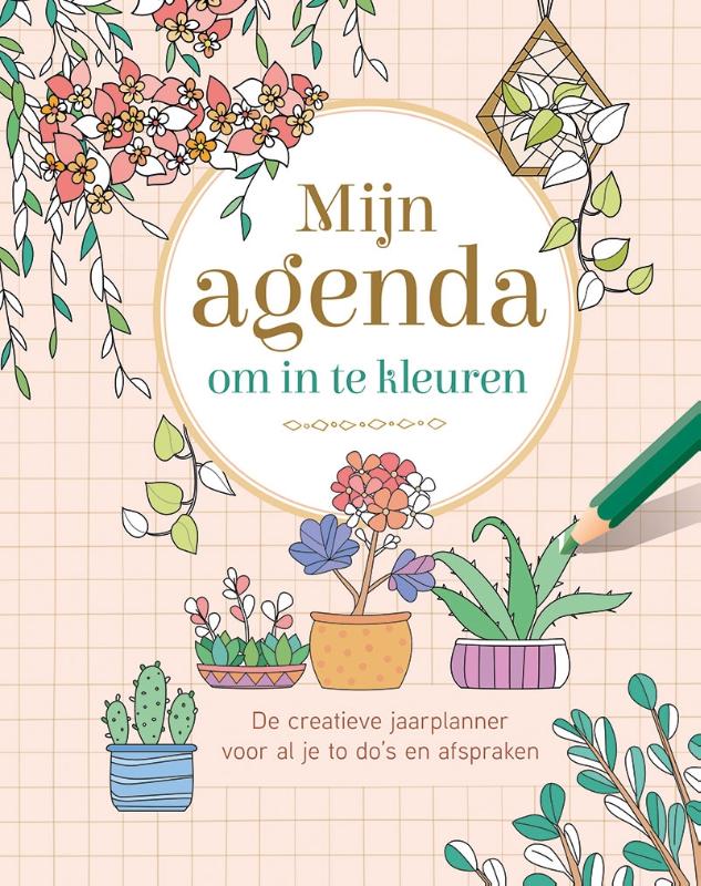 Omslag van Mijn agenda om in te kleuren
