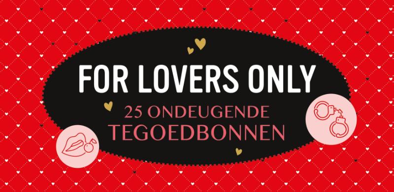 Omslag van For lovers only 25 ondeugende tegoedbonnen