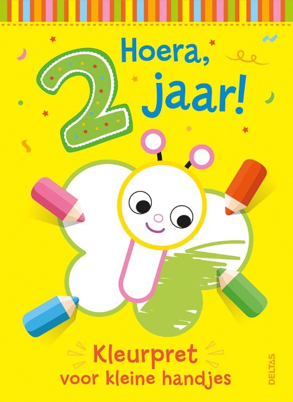 Omslag van Hoera, 2 jaar! Kleurpret voor kleine handjes