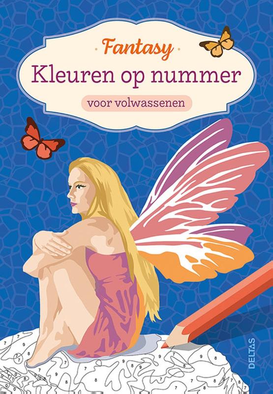 Omslag van Kleuren op nummer voor volwassenen Fantasy