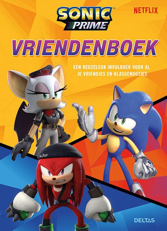 Omslag van Sonic Prime vriendenboek