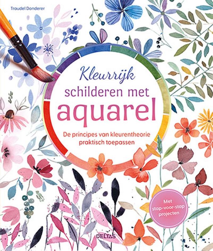 Omslag van Kleurrijk schilderen met aquarel