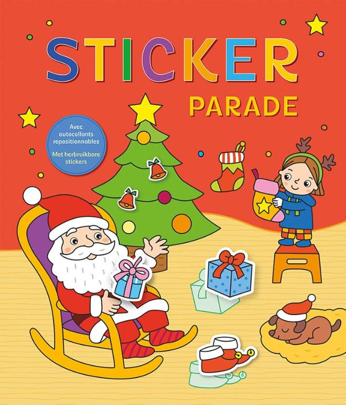 Omslag van Kerstman Sticker Parade / Le père Noël Sticker Parade