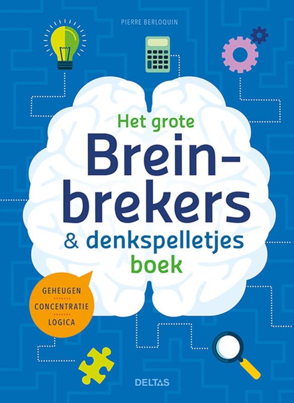 Omslag van Het grote breinbrekers en denkspelletjes boek