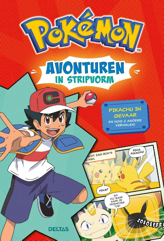 Omslag van Pokémon avonturen in stripvorm - Pikachu in gevaar