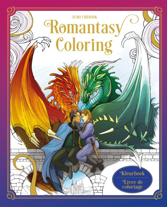 Omslag van Romantasy Coloring Kleurboek / Romantasy Coloring Livre de coloriage