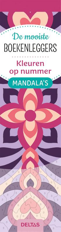 Omslag van De mooiste kleurboekenleggers Kleuren op nummer - Mandala's