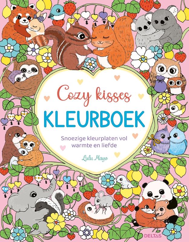 Omslag van Cozy kisses kleurboek
