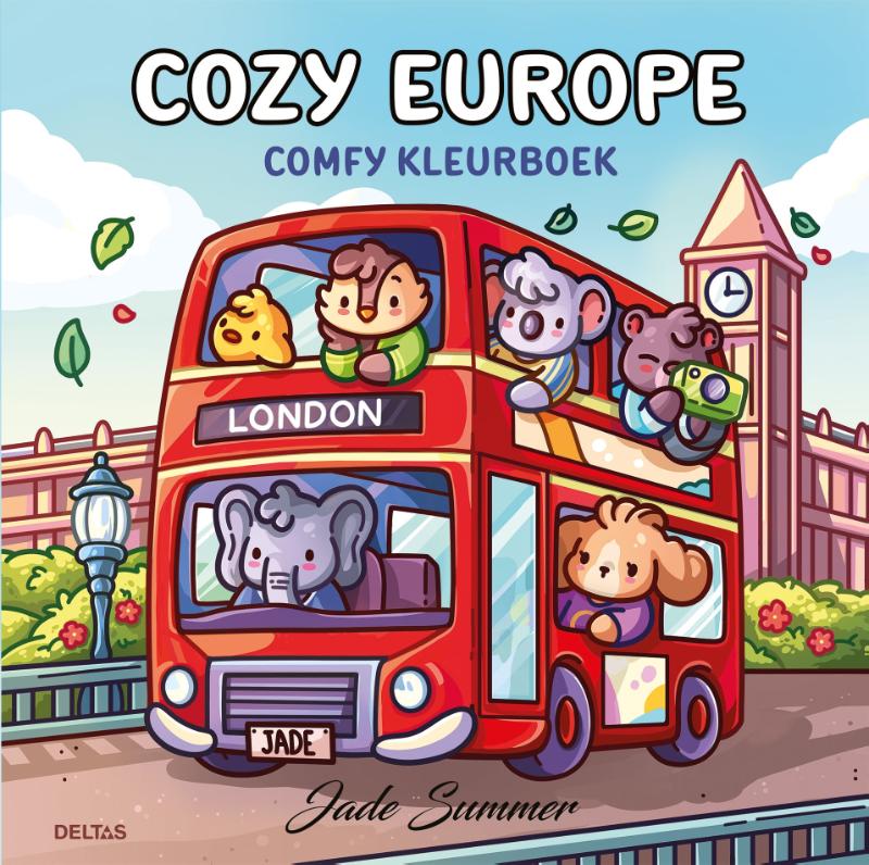 Omslag van Cozy Europe - Comfy kleurboek Jade Summer