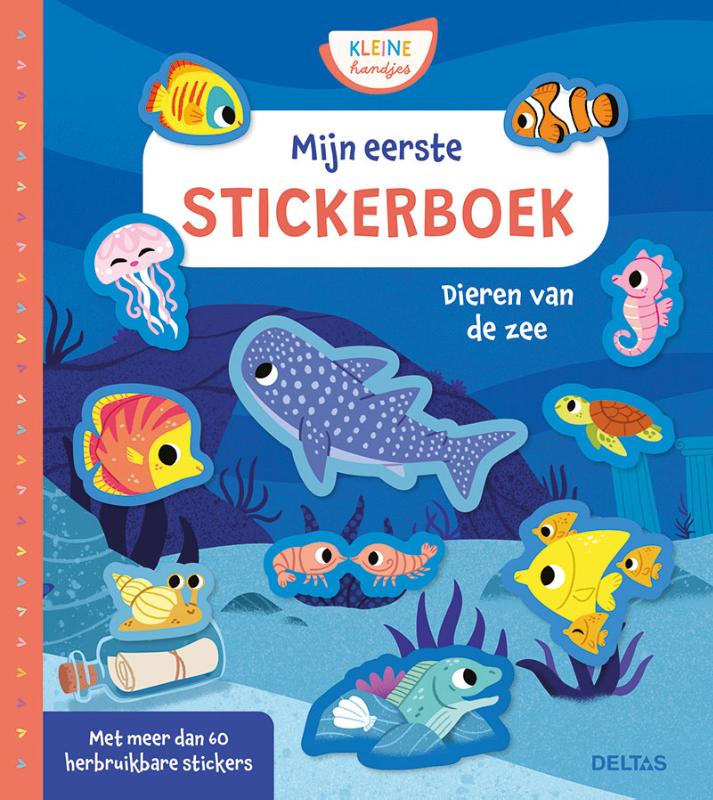 Omslag van Mijn eerste stickerboek Dieren van de zee