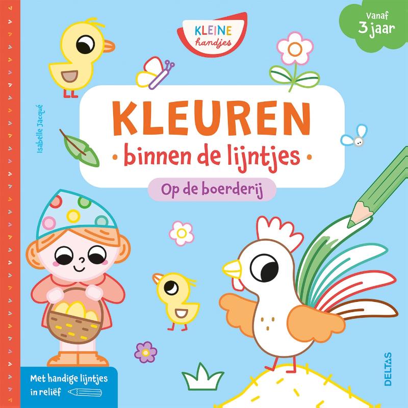 Omslag van Kleuren binnen de lijntjes Kleine Handjes - Op de boerderij