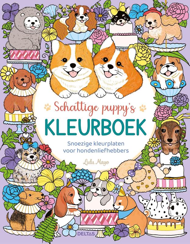 Omslag van Schattige puppy's kleurboek