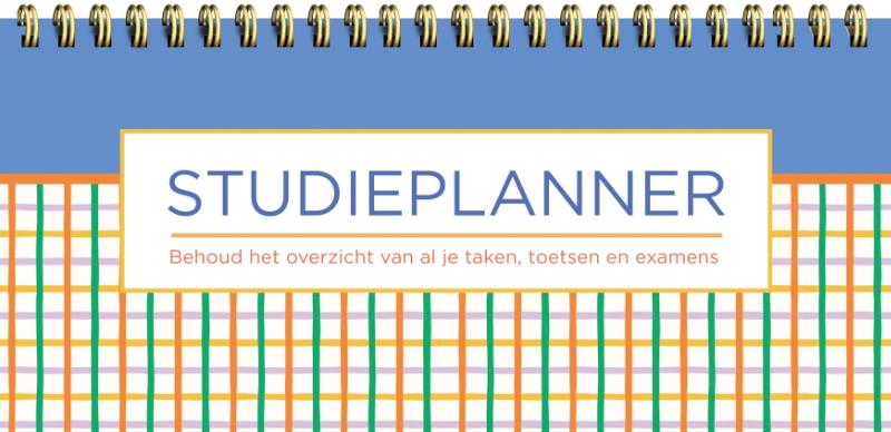 Omslag van Studieplanner (Spiraal) - Colorful Squares