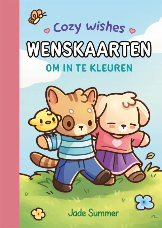 Omslag van Cozy wishes - Wenskaarten om in te kleuren Jade Summer