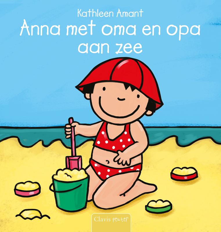 Omslag van Anna met oma en opa aan zee