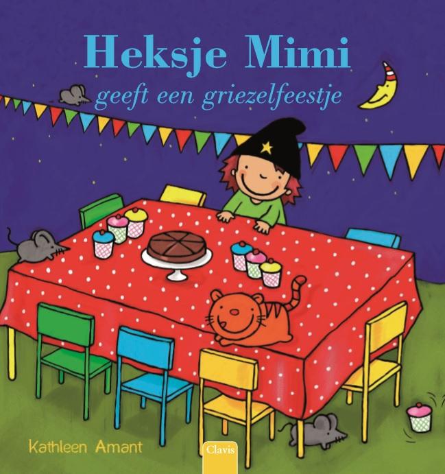 Omslag van Heksje Mimi geeft een griezelfeestje