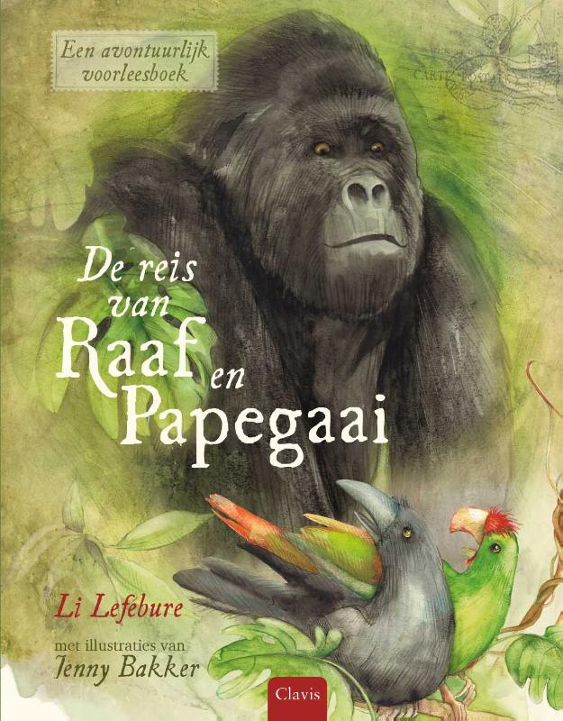 Omslag van De reis van Raaf en Papegaai