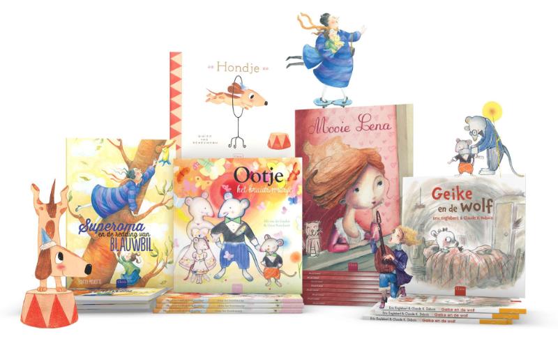 Omslag van Explosienummer Cadeauboek prentenboeken (Superoma en de redding van Blauwbil+Mooie Lena+ Hondje + Geike en de wolf + Ootje het bruidsmeisje)