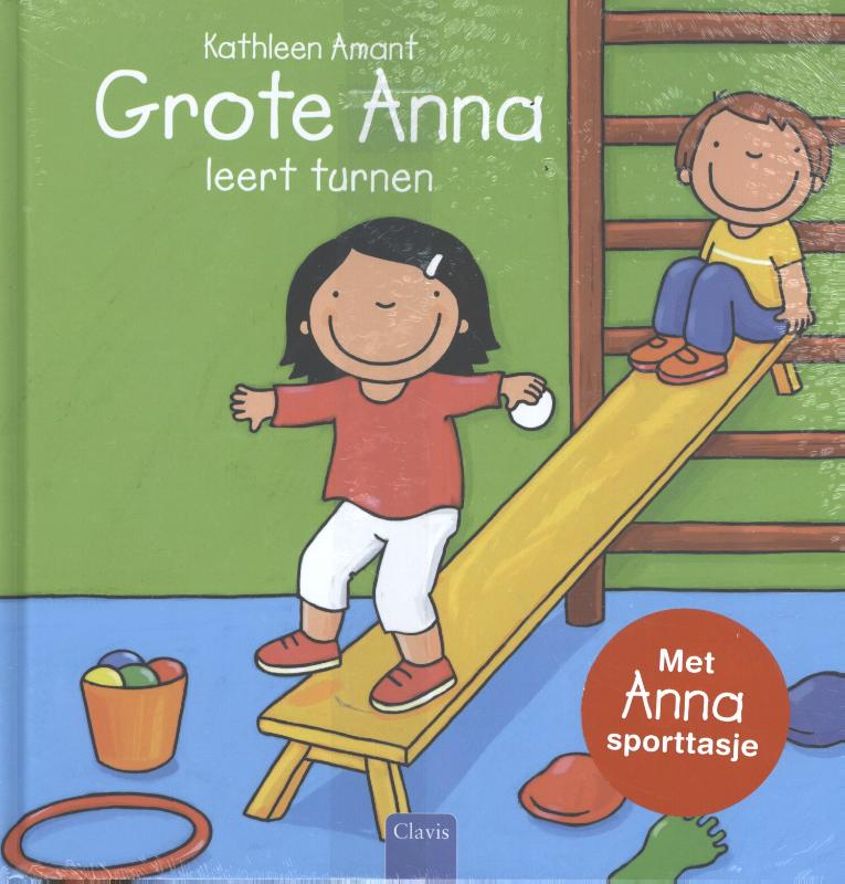 Omslag van Grote Anna leert turnen + Anna Sporttasje