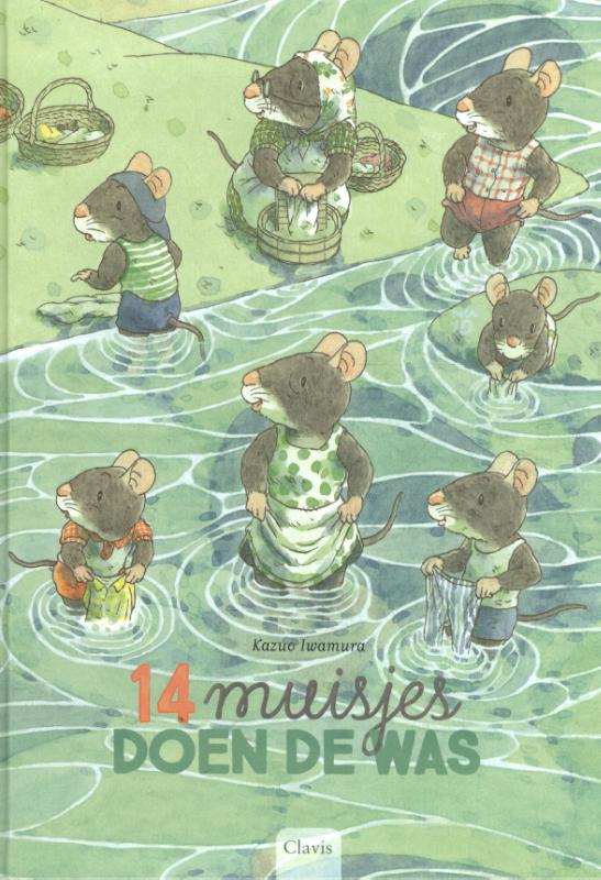 Omslag van 14 muisjes doen de was