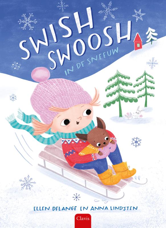 Omslag van Swish swoosh in de sneeuw