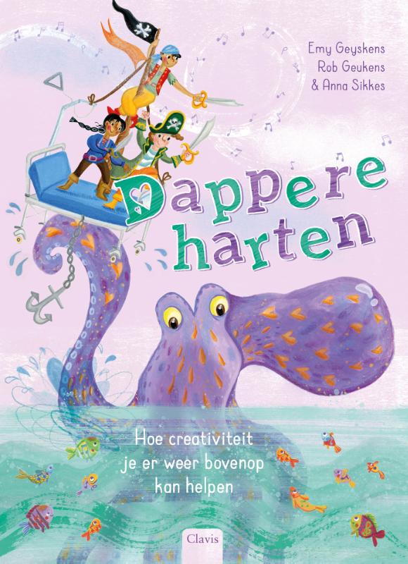 Omslag van Dappere harten. Hoe creativiteit je er weer bovenop kan helpen